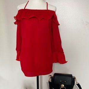 peca’s usa red top size L brand new